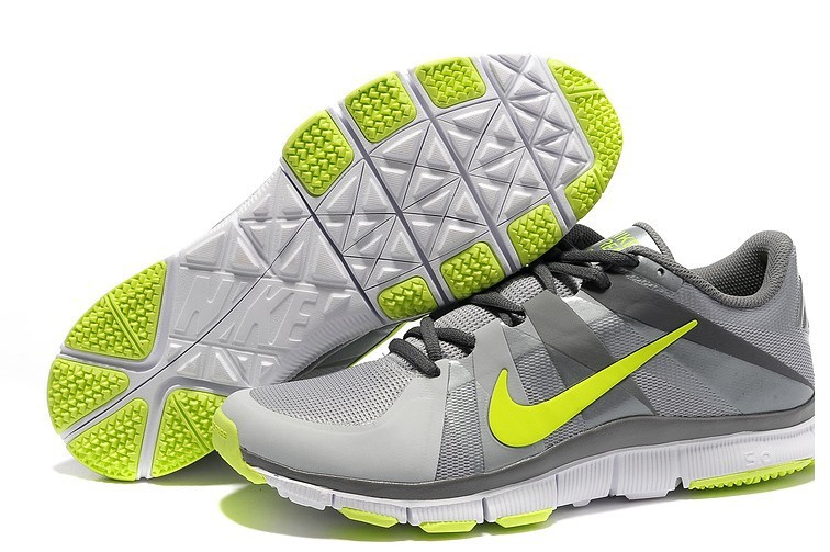 New Nike Free 5.0 Grey Silver Yellow Shoes