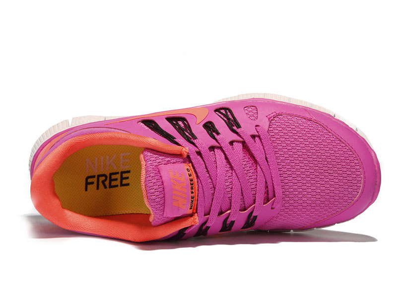 New Women Nike Free 5.0 Pink Orange