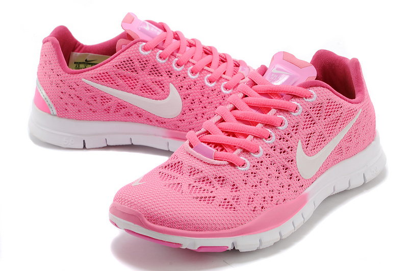New Women Nike Free 5.0 Pink White