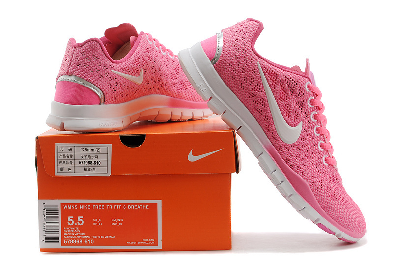 New Women Nike Free 5.0 Pink White - Click Image to Close