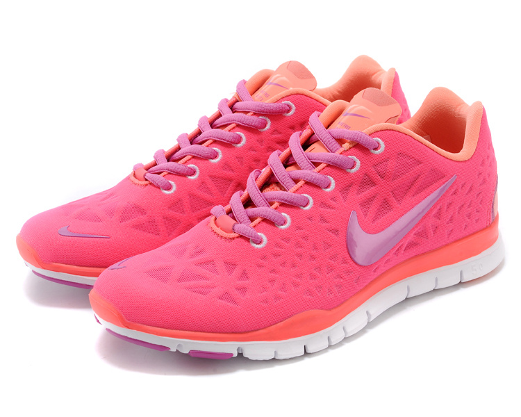 New Women Nike Free 5.0 Red Pink - Click Image to Close