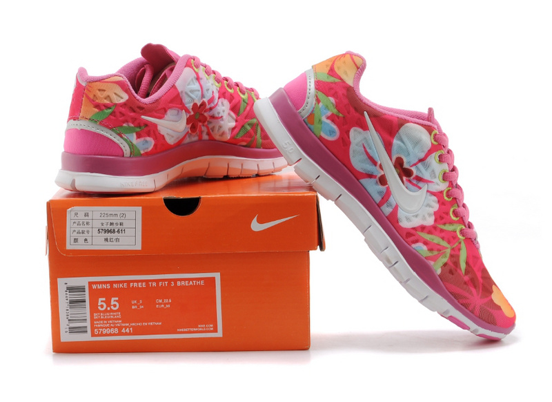 New Women Nike Free 5.0 Red Pink White - Click Image to Close