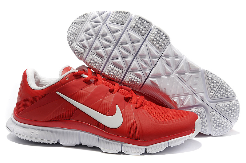 New Nike Free 5.0 Red White Shoes