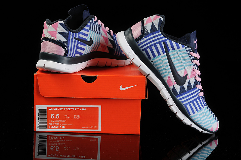 New Nike Free 5.0 Trainer Blue Pink Black