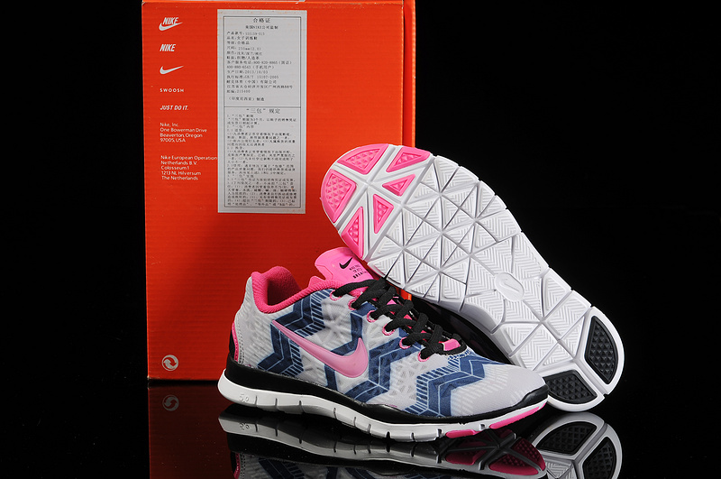 New Nike Free 5.0 Trainer Grey Blue Black Pink - Click Image to Close