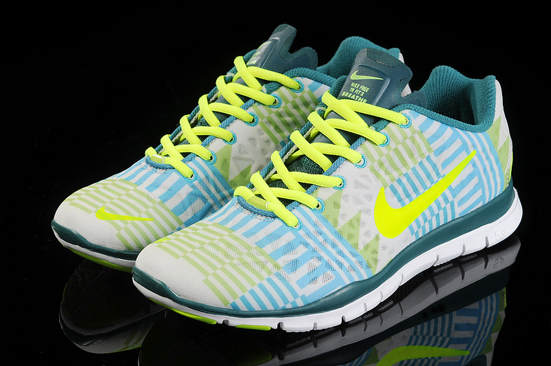 New Nike Free 5.0 Trainer Grey Yellow Blue
