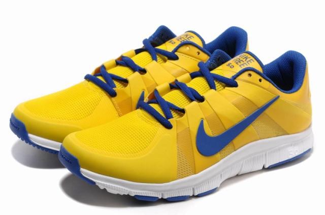 New Nike Free 5.0 Yellow Blue White Shoes