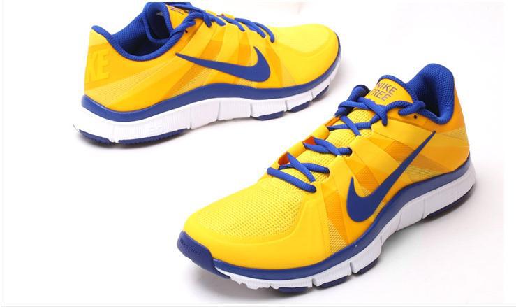 New Nike Free 5.0 Yellow Blue White Shoes