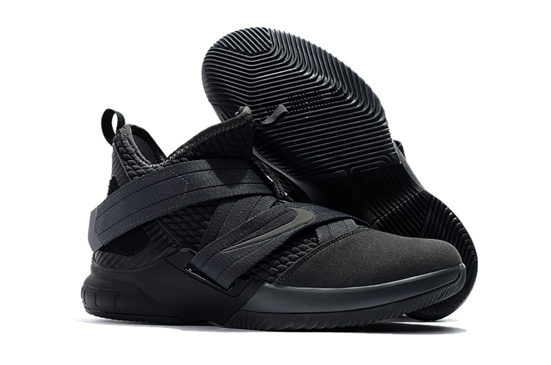 New Nike Lebron 12 Black Starter Shoes