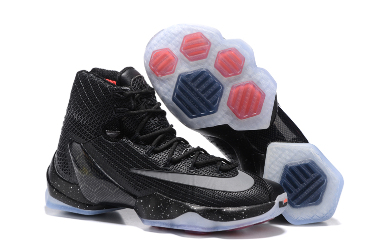 New Nike Lebron 13 Black Grey Gloden Basketball Shoes - Click Image to Close