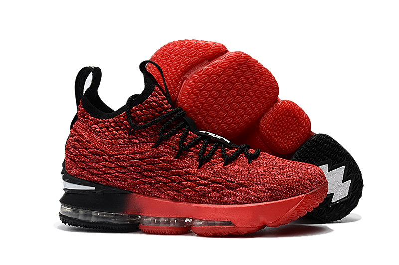 New Nike Lebron 15 Black Red Shoes