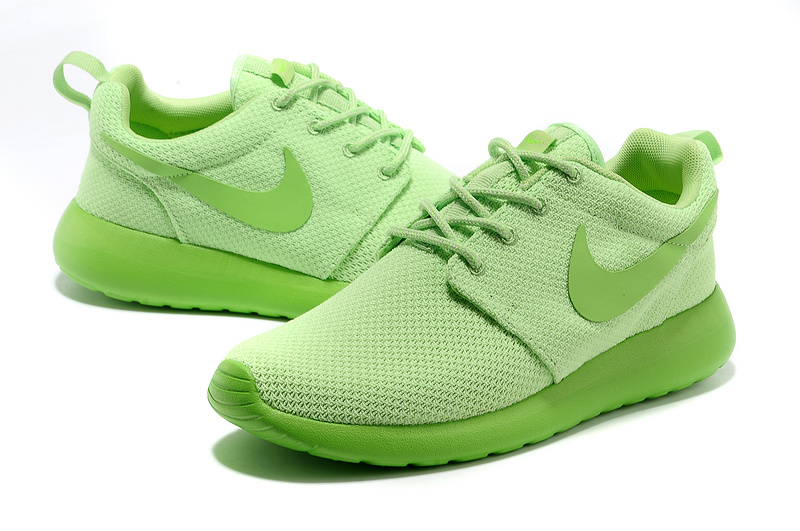 New Nike Roshe Run Apple Green Shoes For Women