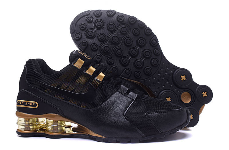 New Nike Shox Current Shoes Black Gold
