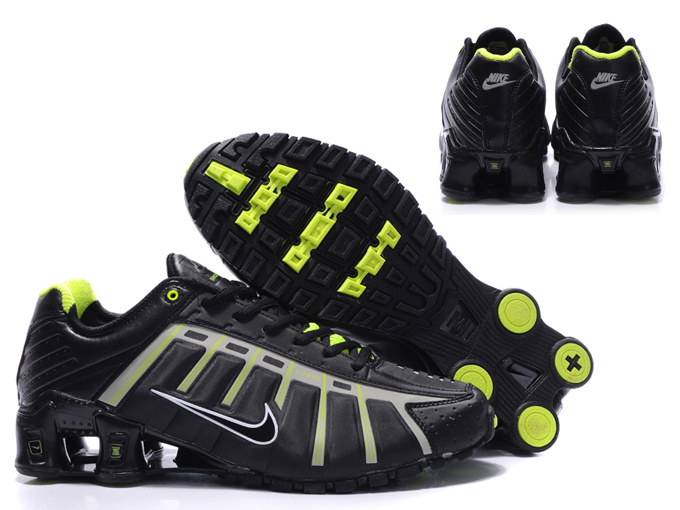 New Nike Shox NZ 3 Shoes Black Green