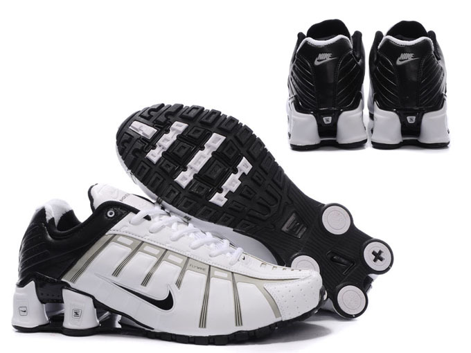 New Nike Shox NZ 3 Shoes White Black - Click Image to Close