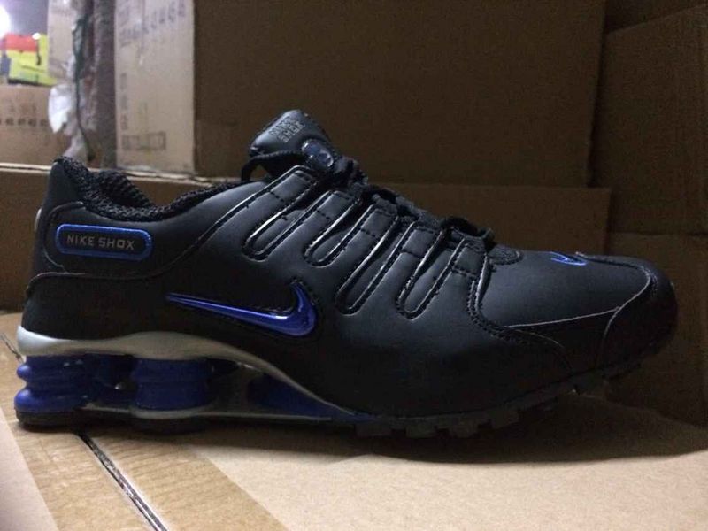 Men's Nike Shox NZ Black Royal Blue Shoes