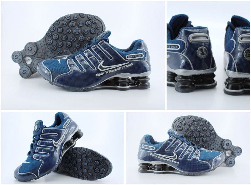 Men's Nike Shox NZ Dark Blue Shoes - Click Image to Close
