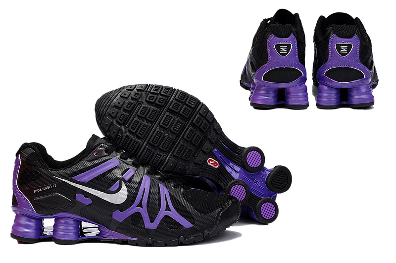 New Nike Shox Turbo+13 Shoes Black Purple For Women