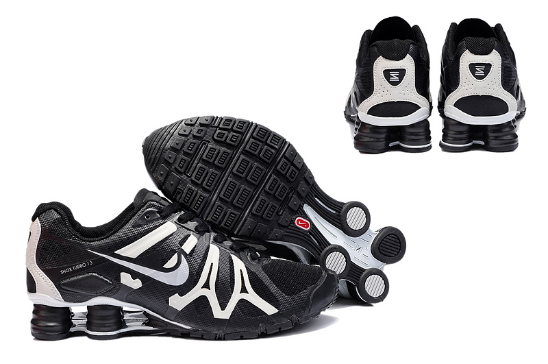 New Nike Shox Turbo+13 Shoes Black White