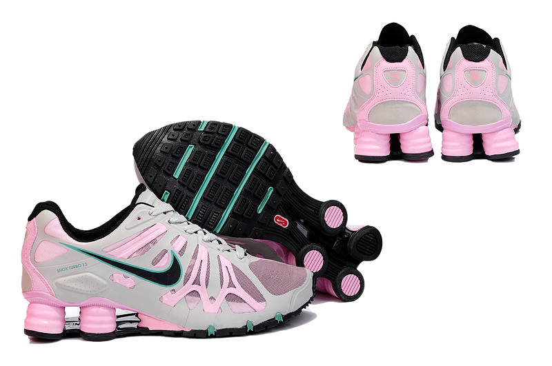 New Nike Shox Turbo+13 Shoes Grey Pink Black For Women