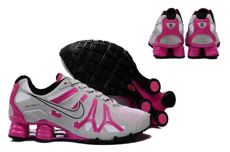 New Nike Shox Turbo+13 Shoes Grey Red For Women