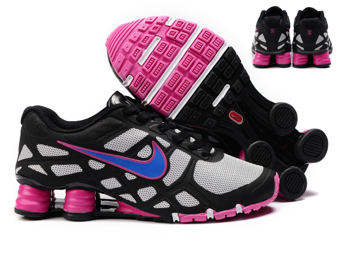 New Nike Shox Turbo 12 Mesh Shoes Black Blue Red For Women