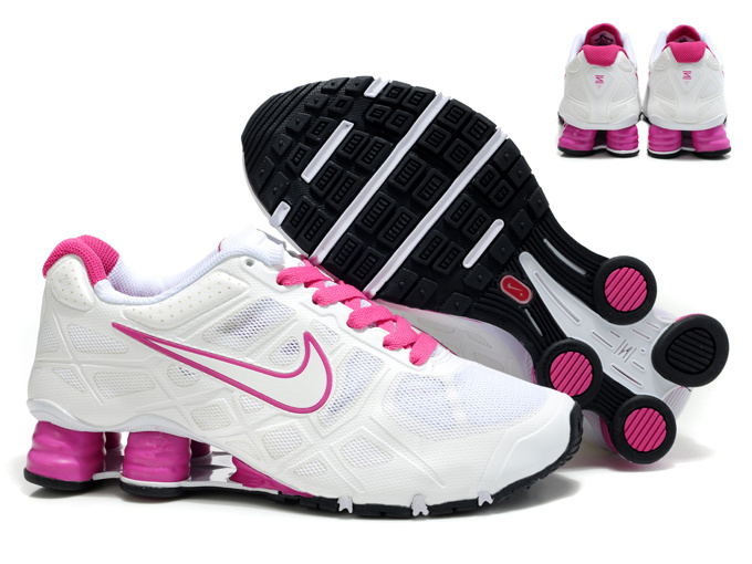 New Nike Shox Turbo 12 Mesh Shoes White Pink For Women