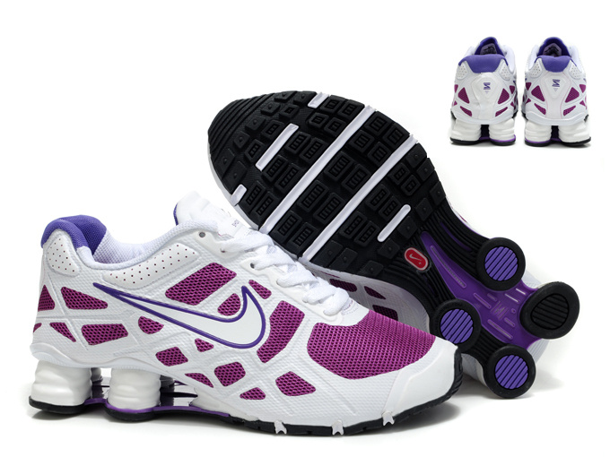 New Nike Shox Turbo 12 Mesh Shoes White Purple For Women