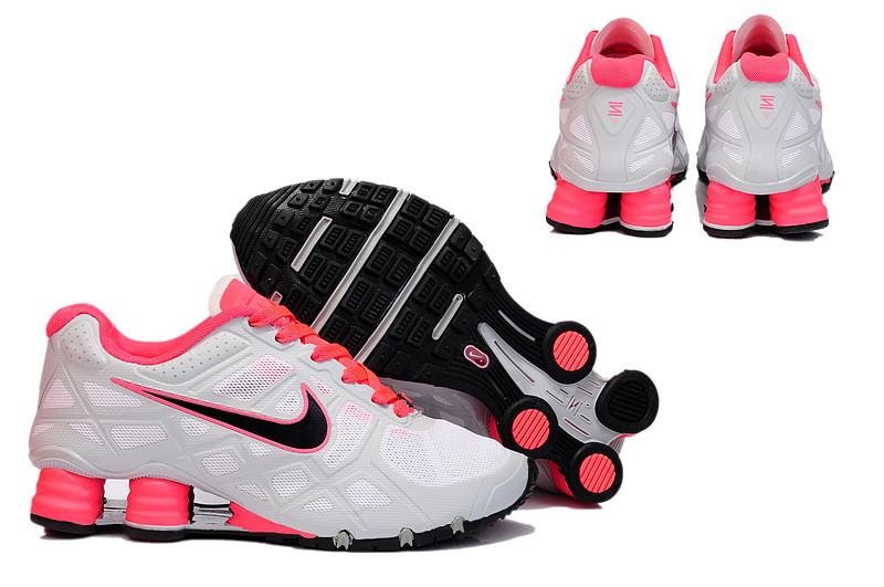 New Nike Shox Turbo 12 Mesh Shoes White Red For Women - Click Image to Close