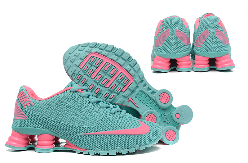 New Nike Shox Turbo 21 Shoes Green Pink For Women - Click Image to Close