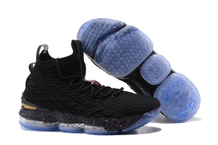 New Nike lebron 15 Black Icy Swoosh Red Shoes - Click Image to Close