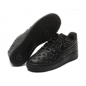 New Women Nike Air Force 1 Low All Black Shoes - Click Image to Close