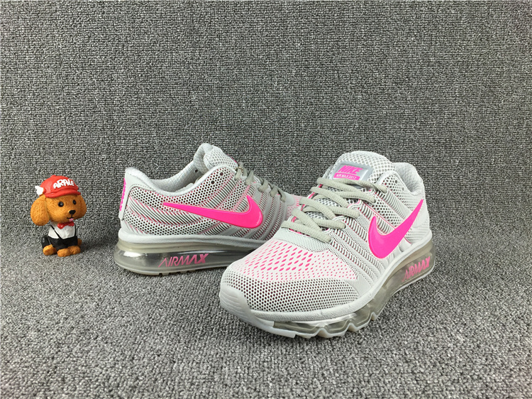 Women Nike Air Max 2017 Grey Peach Running Shoes