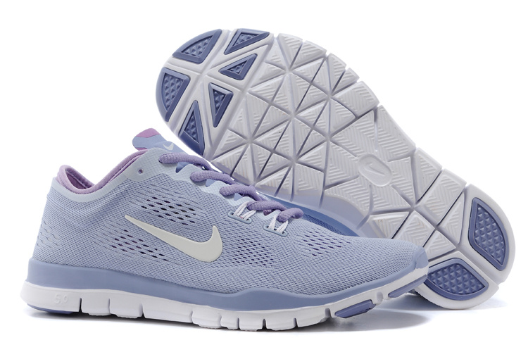 New Women Nike Free 5.0 Light Purple White Training Shoes - Click Image to Close