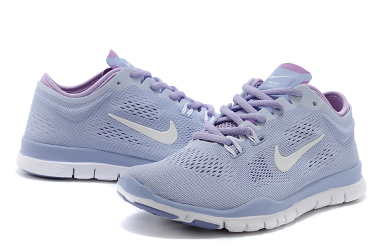 New Women Nike Free 5.0 Light Purple White Training Shoes - Click Image to Close