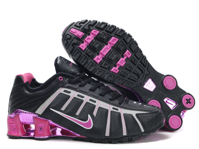 New Women Nike Shox NZ 3 Black Red Shoes - Click Image to Close