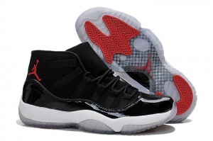 Newest 2015 Air Jordan 11 72 10 Black Gym Red White - Click Image to Close