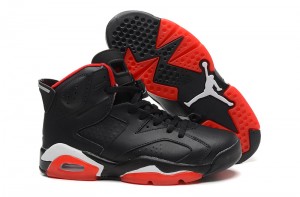 Newest Air Jordan 6 VI Black Red White - Click Image to Close