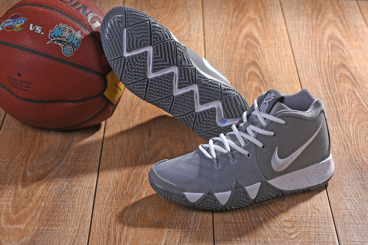 kyrie 4 grey and white