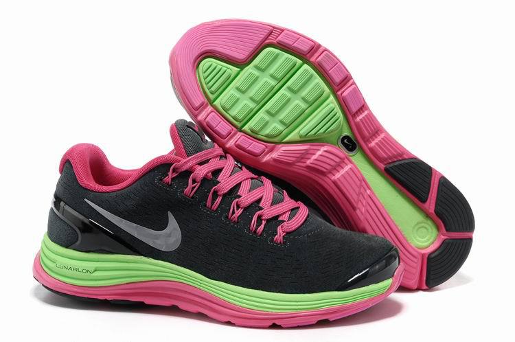 Nike 2013 Moonfall Black Red Green Sport Shoes - Click Image to Close