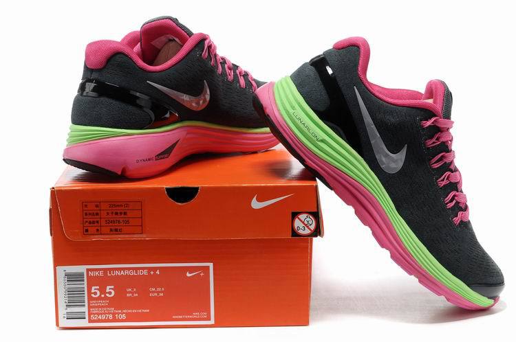 Nike 2013 Moonfall Black Red Green Sport Shoes