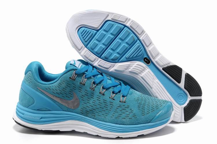 Nike 2013 Moonfall Blue Grey White Sport Shoes