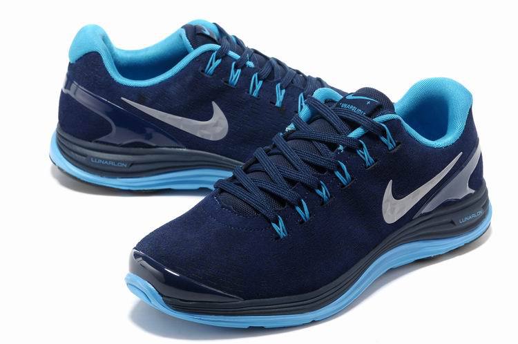 Nike 2013 Moonfall Blue Sport Shoes