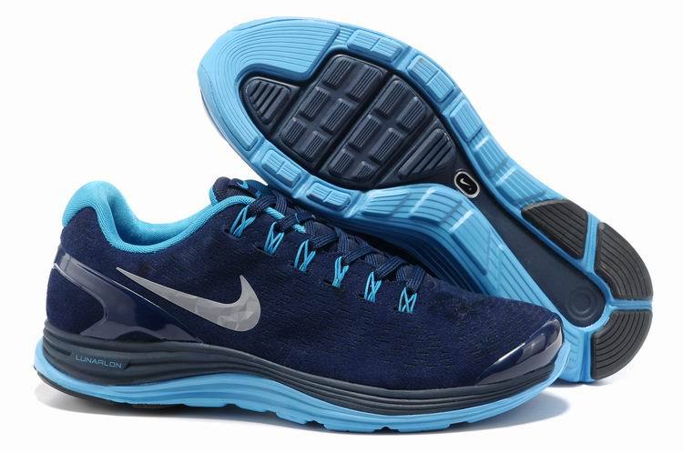 Nike 2013 Moonfall Blue Sport Shoes
