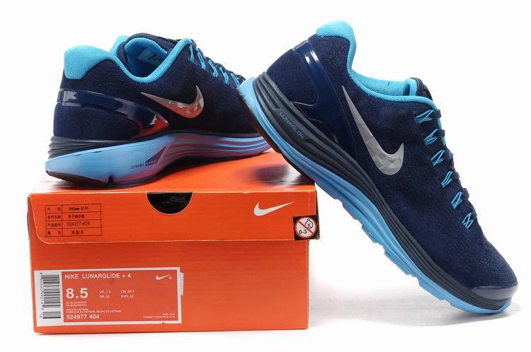 Nike 2013 Moonfall Blue Sport Shoes - Click Image to Close