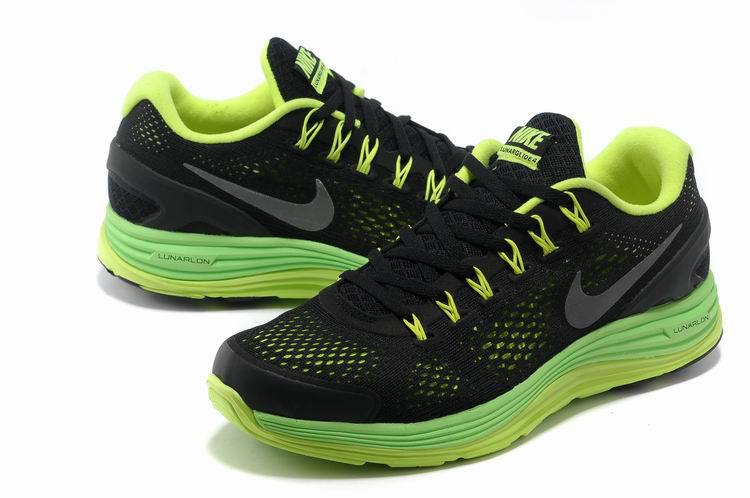 Nike 2013 Moonfall Grenadine Black Yellow Green Sport Shoes