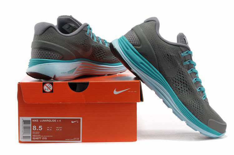 Nike 2013 Moonfall Grenadine Grey Blue Sport Shoes - Click Image to Close