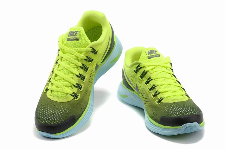 Nike 2013 Moonfall Grenadine Yellow Black Sport Shoes - Click Image to Close