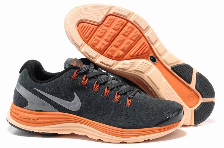 Nike 2013 Moonfall Grey Orange White Sport Shoes - Click Image to Close