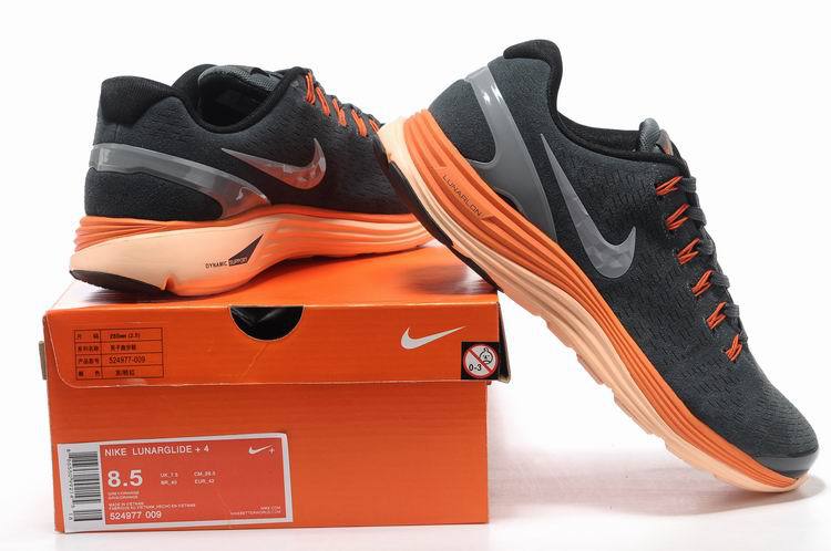 Nike 2013 Moonfall Grey Orange White Sport Shoes - Click Image to Close